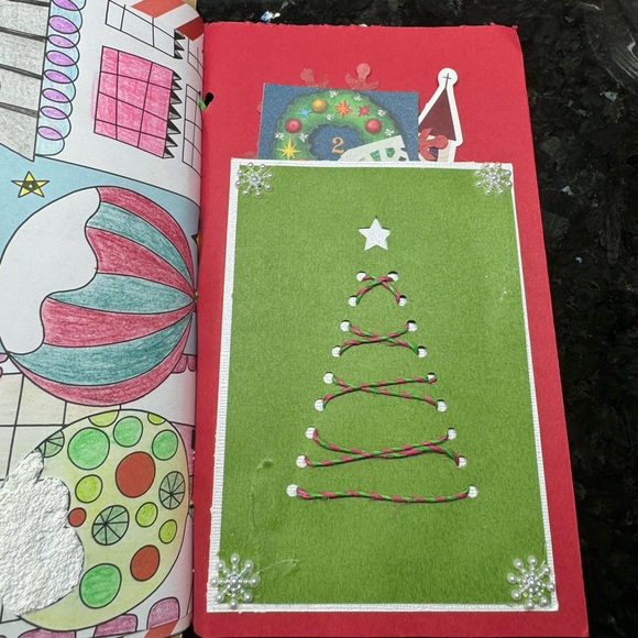 Christmas Junk Journal Signatures Bound Handmade 3 Books absolute gorgeous - Picture 8 of 16